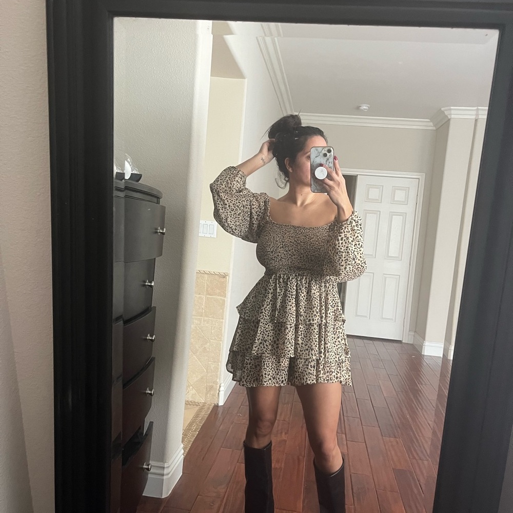 Leopard Printed Romper - image 2